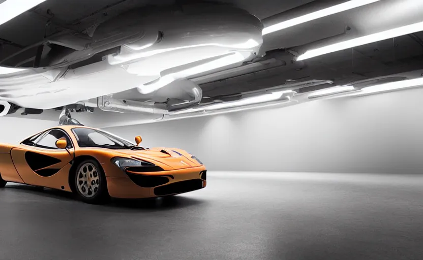 Prompt: “ a mclaren f 1, studio lighting ”