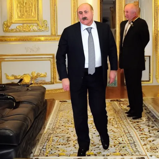 Image similar to Alexander Lukashenko with drip