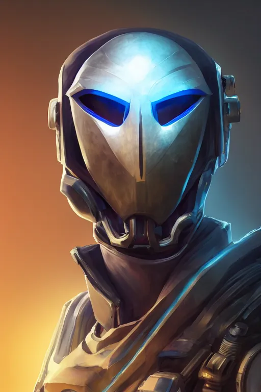 Image similar to epic mask helmet robot ninja portrait stylized as fornite style game design fanart by concept artist gervasio canda, behance hd by jesper ejsing, by rhads, makoto shinkai and lois van baarle, ilya kuvshinov, rossdraws global illumination radiating a glowing aura global illumination ray tracing hdr render in unreal engine 5