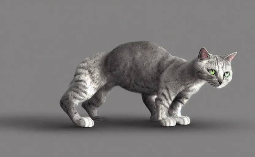 Prompt: a robot cat designed by Apple, concept art