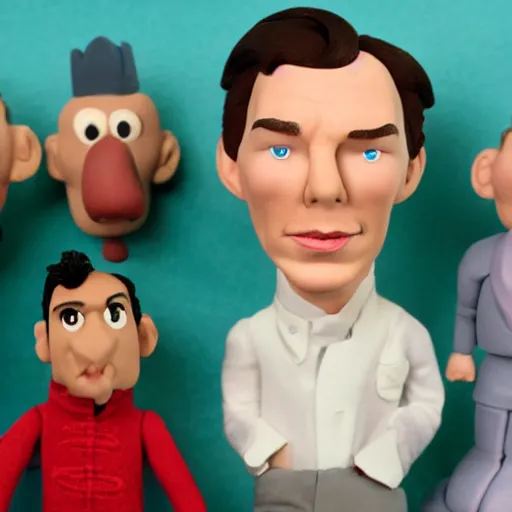 Prompt: benedict cumberbatch claymation