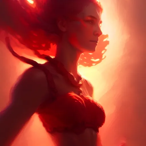 Image similar to red coral, volumetric lighting, item concept art, d & d, fantasy, highly detailed, masterpiece, digital painting, artstation, smooth, sharp focus, illustration, art by artgerm, by greg rutkowski