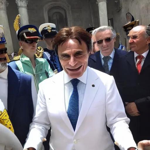 Image similar to God emperor Giuseppe Conte ruling the wasteland