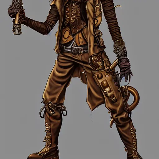 Image similar to original steampunk character commission trending on artstation