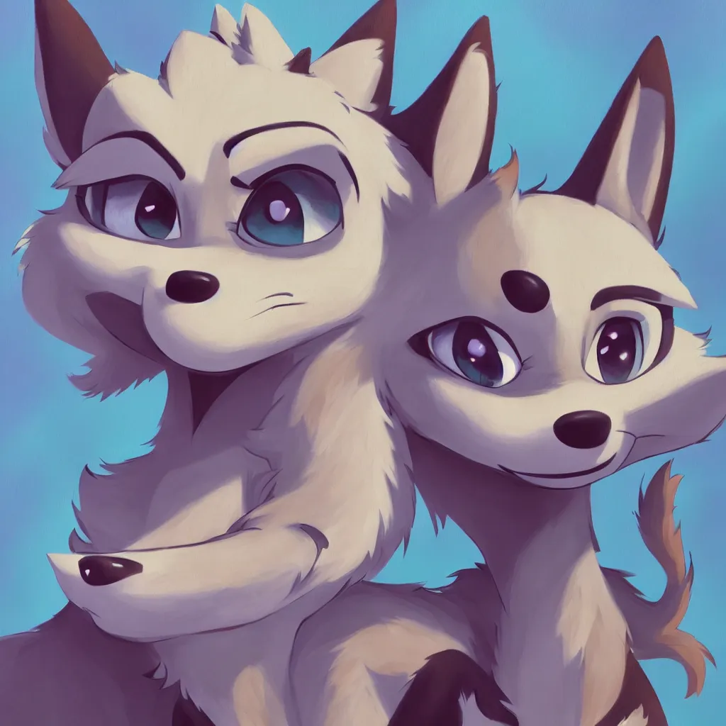 Image similar to oil painting of anthropomorphic female wolf in the style of zootopia female fursona furry furaffinity 4 k, deviantart, furry art fursona ar