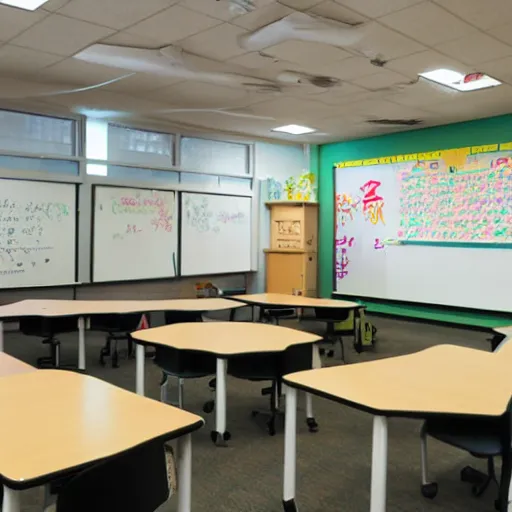 Deserted Anime Classroom: Just Sun, Desks and Chairs, AI Generative Stock  Illustration - Illustration of anime, stunning: 269289684