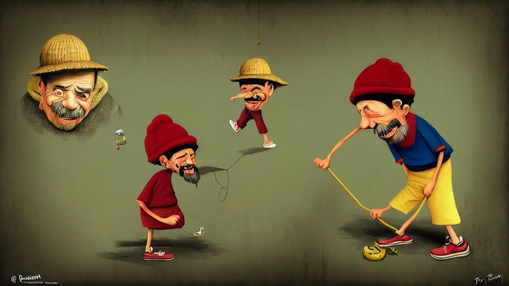 Image similar to illustration cartoon don ramon, seu madruga, el chavo del ocho, funny gediminas pranckevicius by roberto gomez bolanos