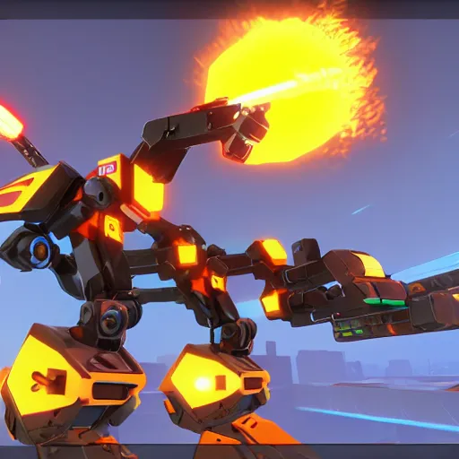 Image similar to screenshot from the game robocraft of a railgun bot, 8 k resolution