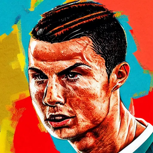 Prompt: portrait of cristiano ronaldo in hungarian folk dress, hd, 4 k, high detail