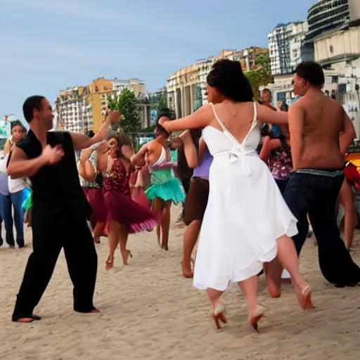 Image similar to intimate salsa dancing at the copacabana