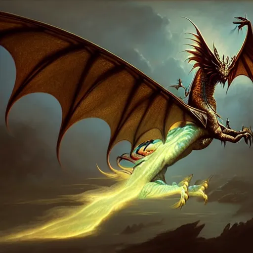 a wraith dragon flapping it's wings, fantasy, | Stable Diffusion | OpenArt