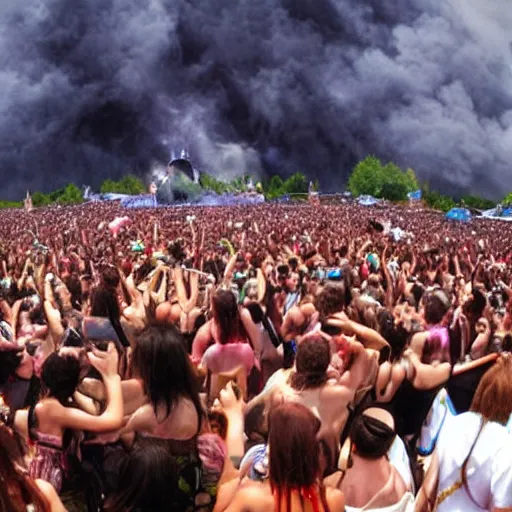 Image similar to music festival in hell