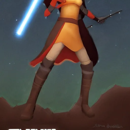 Prompt: ahsoka tano, star wars, star wars rebels, star wars clone wars, togruta,