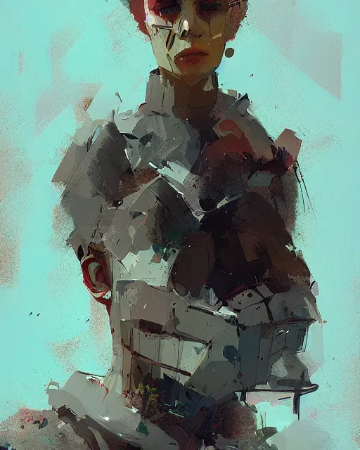 Image similar to portrait by ismail inceoglu