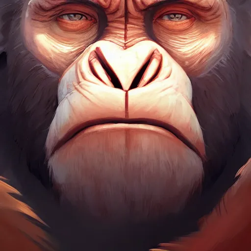 Image similar to face icon stylized minimalist war for the planet of the apes, loftis, cory behance hd by jesper ejsing, by rhads, makoto shinkai and lois van baarle, ilya kuvshinov, rossdraws global illumination