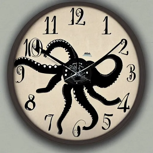 Image similar to octopus clock