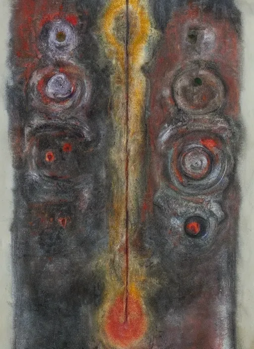 Image similar to biomechanical talisman of the voorish sign by maggi mcdonald, mark rothko, sabina klein