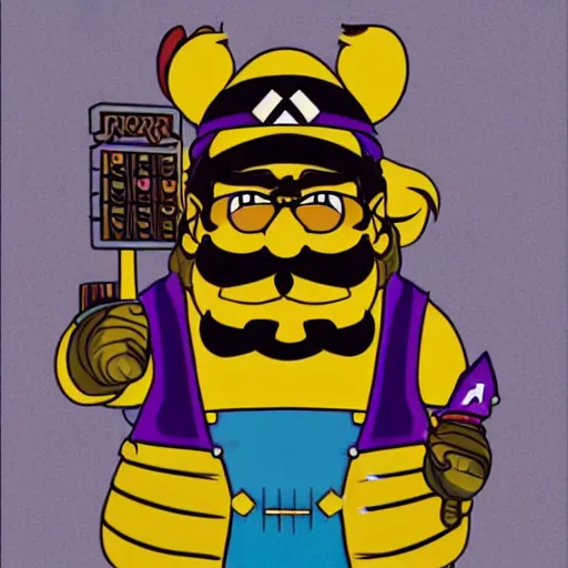 Image similar to a portrait of Wario,extremely detailed multiple unique different art styles.