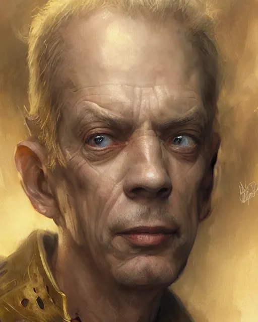 Image similar to portrait of don knotts, fantasy character portrait, ultra realistic, concept art, intricate details, highly detailed by greg rutkowski, gaston bussiere, craig mullins, simon bisley