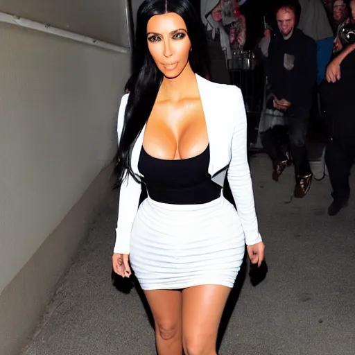 Prompt: kim kardashian big floppy