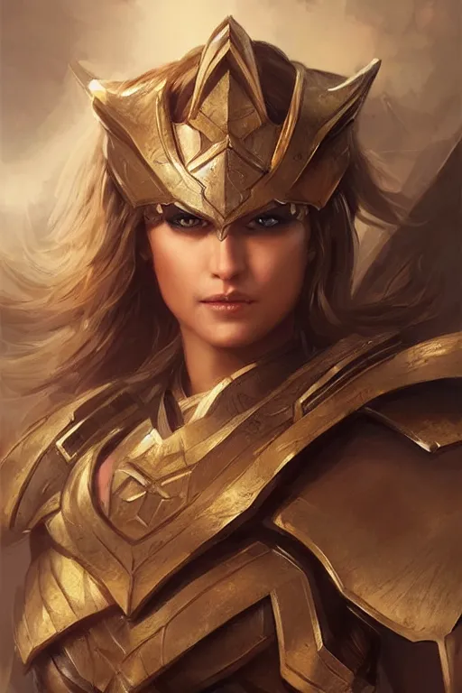 Image similar to amazon valkyrie athena, d & d, fantasy, portrait, highly detailed, headshot, digital painting, trending on artstation, concept art, sharp focus, illustration, art by artgerm and greg rutkowski and magali villeneuve