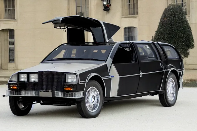 Image similar to limousine 1 9 2 2 delorean