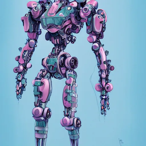 Image similar to symmetry, waterlily mobile combat suit floral robot, biomechanical, waterlily mecha nymphaea, detailed illustration, concept art, smooth, sharp focus, by frank gehry