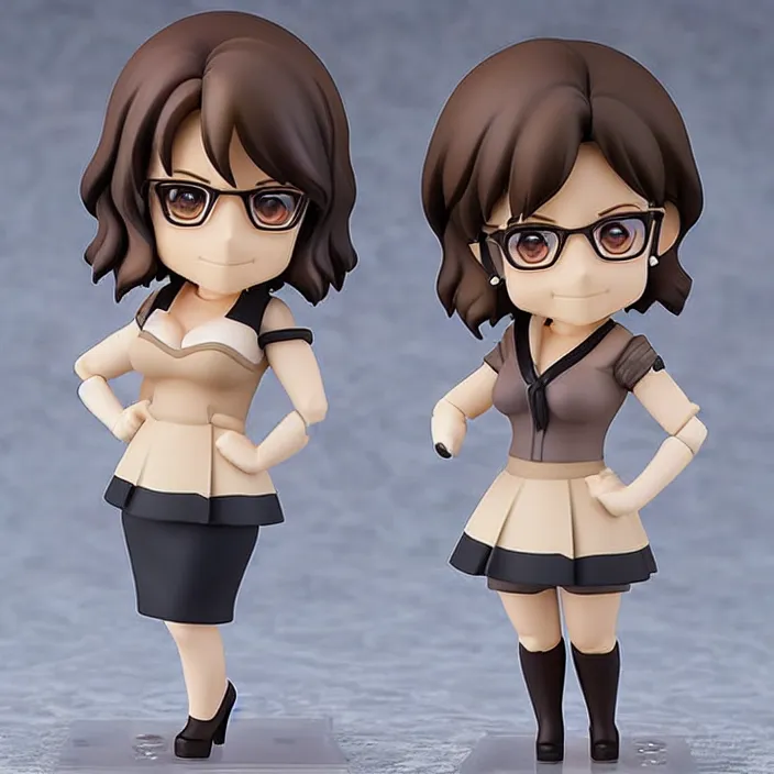 Image similar to tina fey, an anime nendoroid of tina fey, figurine, detailed product photo