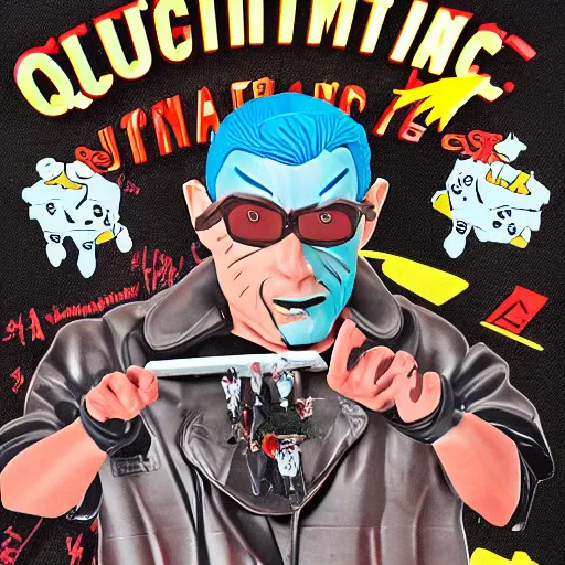 Image similar to quantum mechanics, stop motion vinyl action figure, plastic, toy, butcher billy style