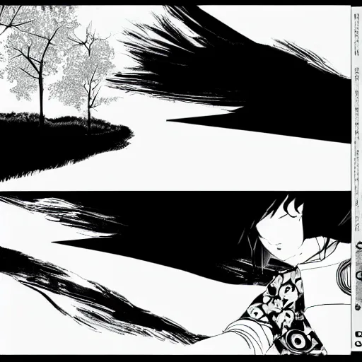 Prompt: no hack no glitch, in the style of hiroya oku and riyoko ikeda, black and white, photorealistic, epic, super technical