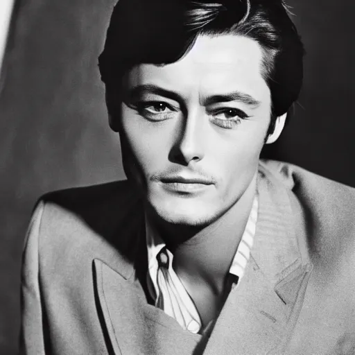 Image similar to alain delon in 1 9 6 3