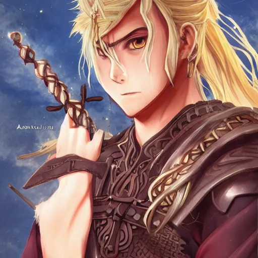 Prompt: portrait of odin allfather, anime fantasy illustration by tomoyuki yamasaki, kyoto studio, madhouse, ufotable, trending on artstation