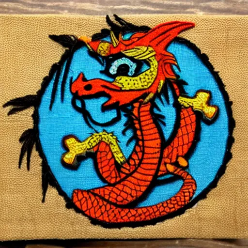 Image similar to dragon with a needle and thread