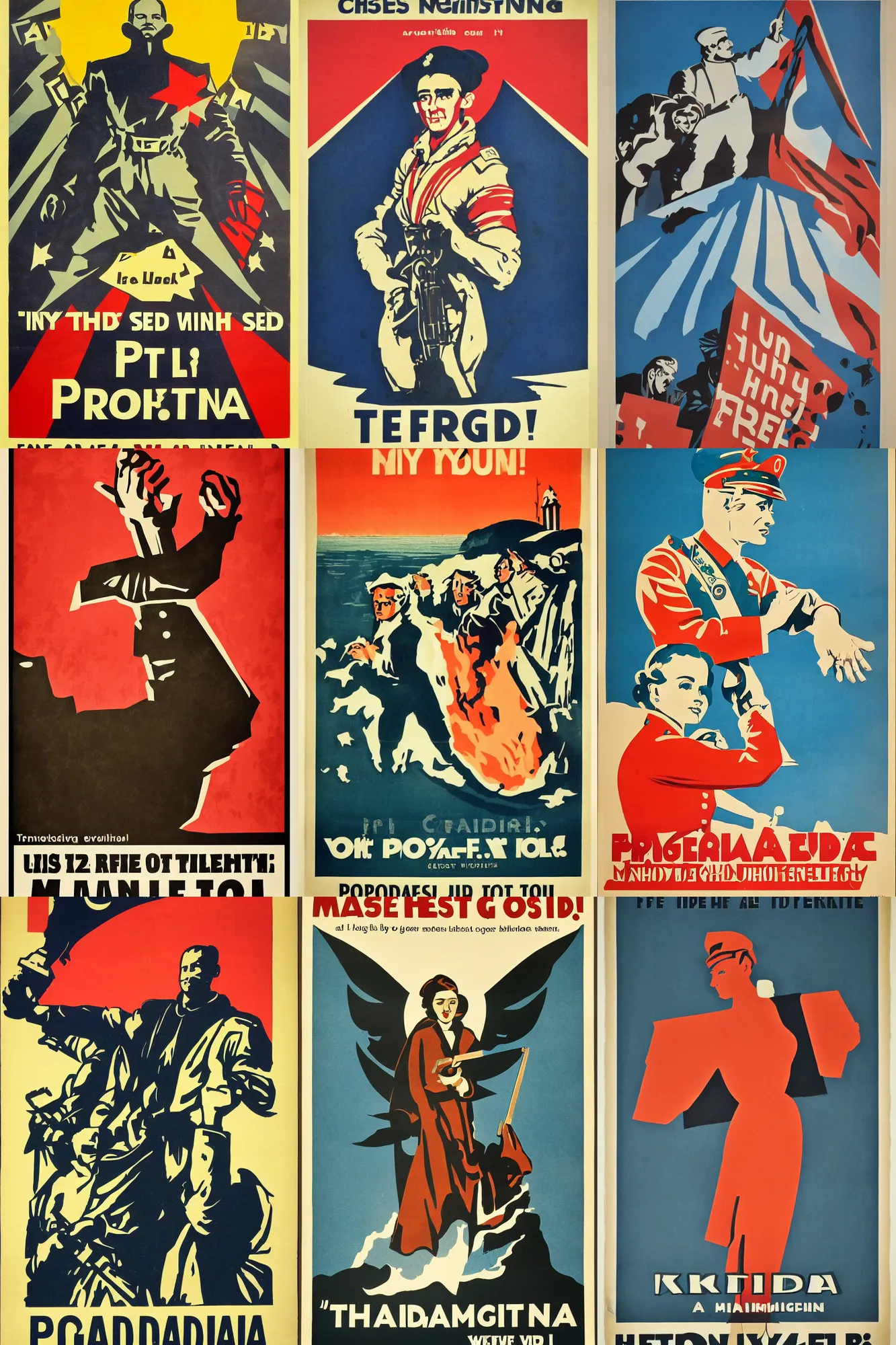 Prompt: propaganda poster