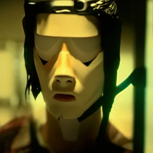 Prompt: movie still of cyborg sasuke, cinematic composition, cinematic light, criterion collection, by david lynch