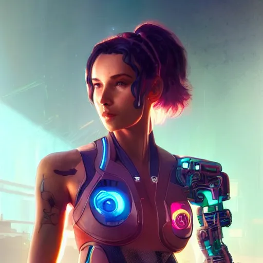 AI Art: cyberpunk girl by @hyde1412