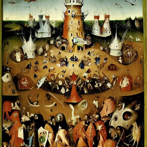 Image similar to wheres waldo by Hieronymus Bosch