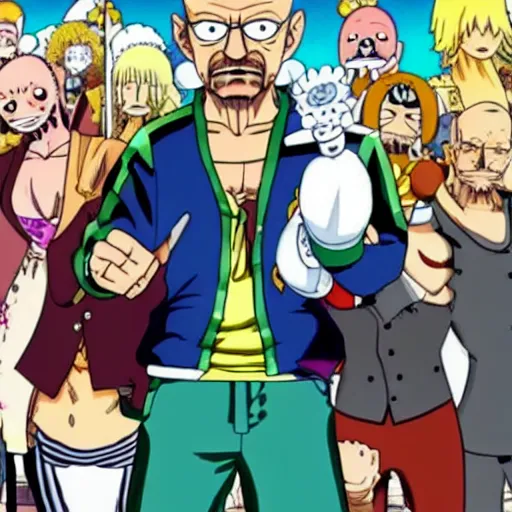 Image similar to Walter white is a onepiece character
