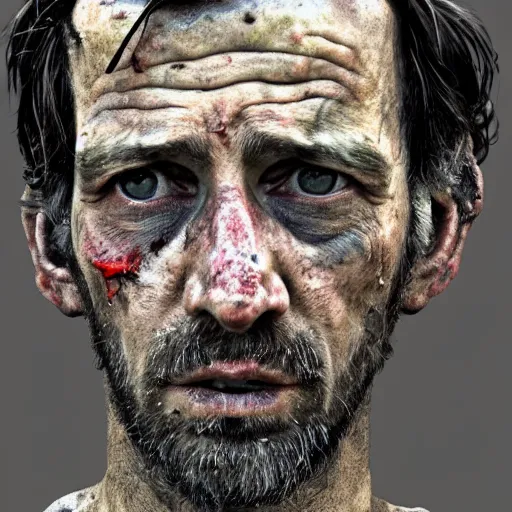 Image similar to a messed up grunged up colorized mugshot of saul goodmain, grainy, messy, grunged up, low resolution, low quality, realistic, hyperrealistic, 8 k resolution, hd quality, detailed, very detailed, highly detailed, intricate details, trending on artstation, colored, colorized