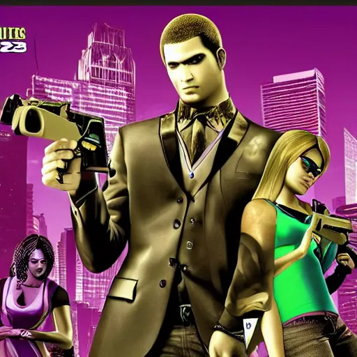 Image similar to saints row 2 ps 2 cover, highly detailed, 4 k