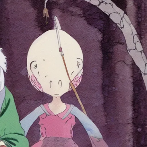 Image similar to hayao miyazaki in the tale of princess kaguya ( 2 0 1 3 ), beautiful, bright, smooth, wholesome, watercolor