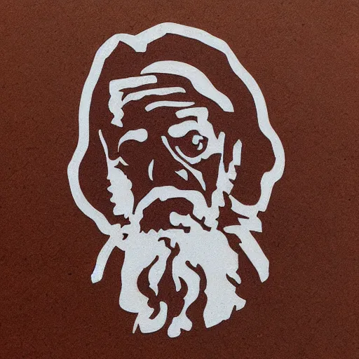 Prompt: darwin stencil