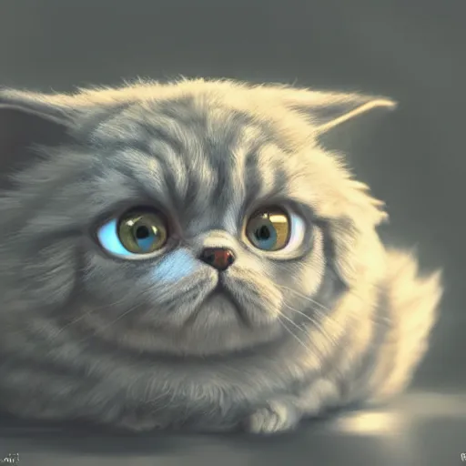 Prompt: a highly detailed epic cinematic concept art CG render digital painting artwork of a scottish fold cat as Yoda. By Greg Rutkowski, Ilya Kuvshinov, WLOP, Stanley Artgerm Lau, Ruan Jia and Fenghua Zhong, trending on ArtStation, made in Maya, Blender and Photoshop, octane render, excellent composition, cinematic atmosphere, dynamic dramatic cinematic lighting, aesthetic, very inspirational, arthouse