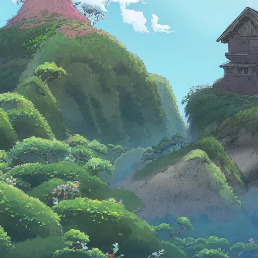 Image similar to landscape of the eternal rest, in the style of studio ghibli, award - winning, 4 k