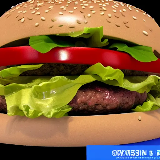 Image similar to burger with a blobfish inside, extremely detailed, 8k resolution, high detail