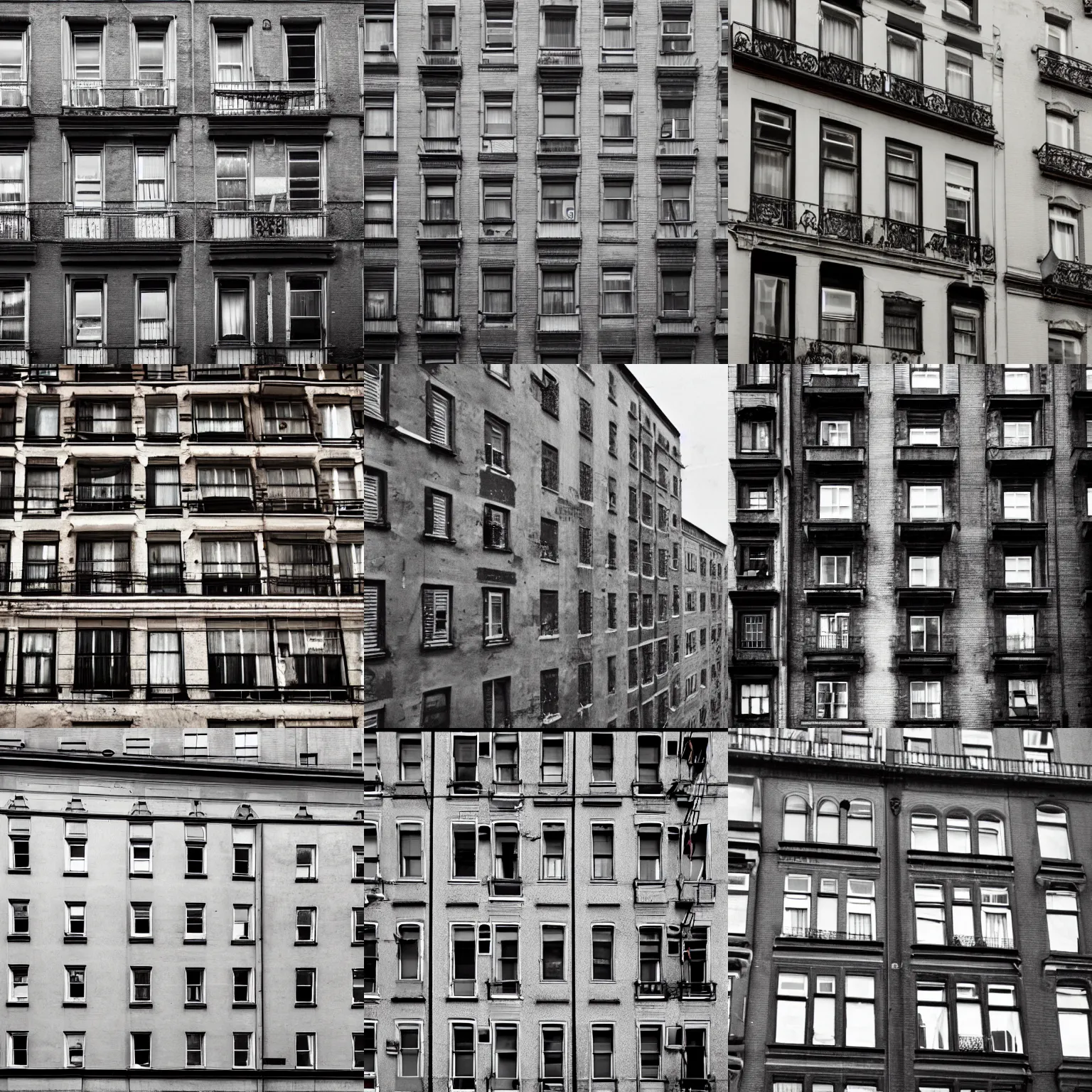 Prompt: a photography of a tenement without a front wall