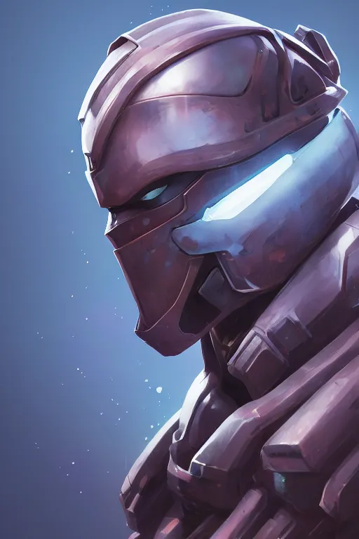 Image similar to epic mask helmet robot ninja portrait stylized as fornite style game design fanart by concept artist gervasio canda, behance hd by jesper ejsing, by rhads, makoto shinkai and lois van baarle, ilya kuvshinov, rossdraws global illumination radiating a glowing aura global illumination ray tracing hdr render in unreal engine 5