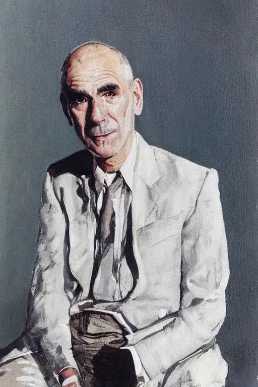 Prompt: “portrait of Australian singer-songwriter Paul Kelly, by Robert McGinnis”