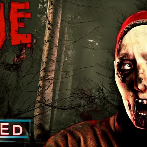 Image similar to Eminem in Dead By Daylight, gameplay, pc, creepy,