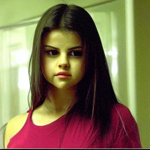 Prompt: A still of Selena Gomez as Samara in The Ring (2002)